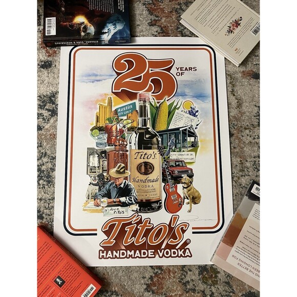 25th Anniversary Tito's Poster By Paul Mann Limited Edition Brand New! - Picture 1 of 6